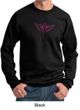 Mens Sweatshirt Breast Cancer Awareness Wings Ribbon Sweat Shirt