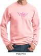 Mens Sweatshirt Breast Cancer Awareness Wings Ribbon Sweat Shirt