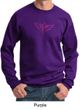 Mens Sweatshirt Breast Cancer Awareness Wings Ribbon Sweat Shirt