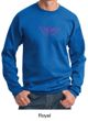 Mens Sweatshirt Breast Cancer Awareness Wings Ribbon Sweat Shirt