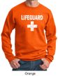 Mens Sweatshirt Distressed Lifeguard Sweat Shirt