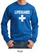 Mens Sweatshirt Distressed Lifeguard Sweat Shirt