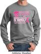 Mens Sweatshirt Halloween Scary Breast Cancer Deadly Sweat Shirt