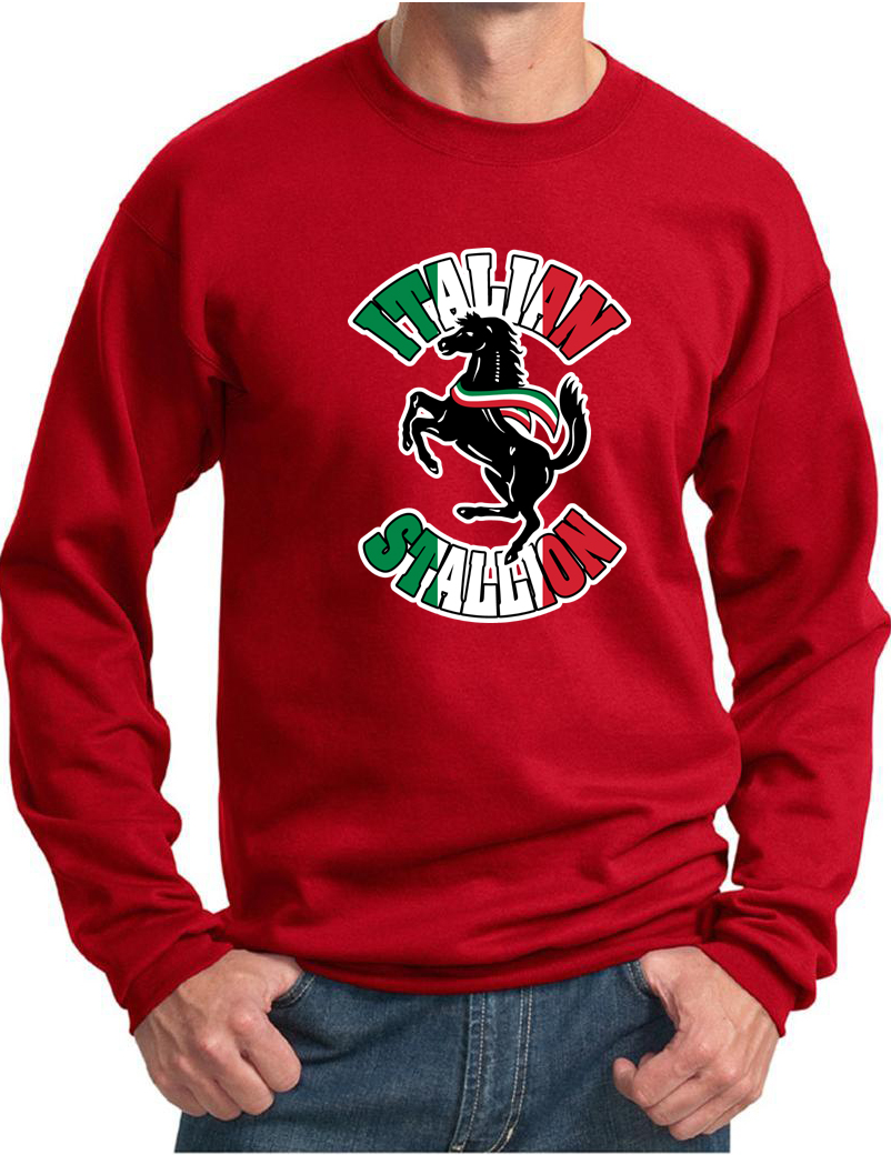 Mens Sweatshirt Italian Stallion Sweat Shirt Italian Stallion Mens Shirts