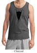 Mens Tanktop Basic Black Tuxedo Tank Top