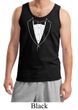 Mens Tanktop Basic White Tuxedo Tank Top