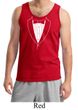Mens Tanktop Basic White Tuxedo Tank Top