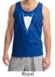Mens Tanktop Basic White Tuxedo Tank Top