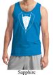 Mens Tanktop Basic White Tuxedo Tank Top