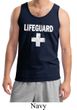 Mens Tanktop Distressed Lifeguard Tank Top