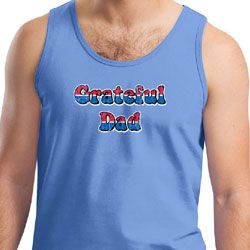 Mens Tanktop Grateful American Dad Tank Top