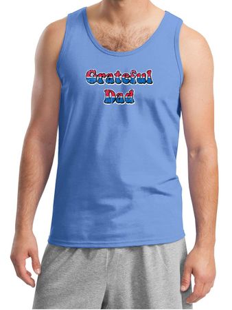 Mens Tanktop Grateful American Dad Tank Top