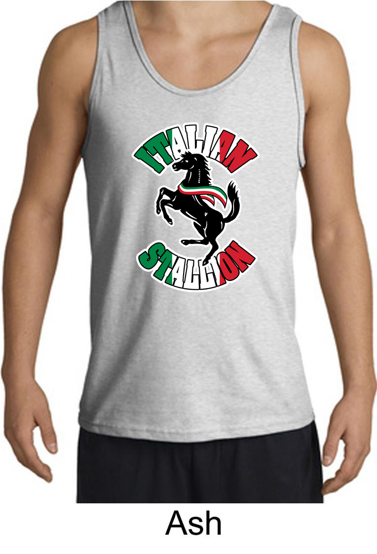 Mens Tanktop Italian Stallion Tank Top Italian Stallion Mens Shirts