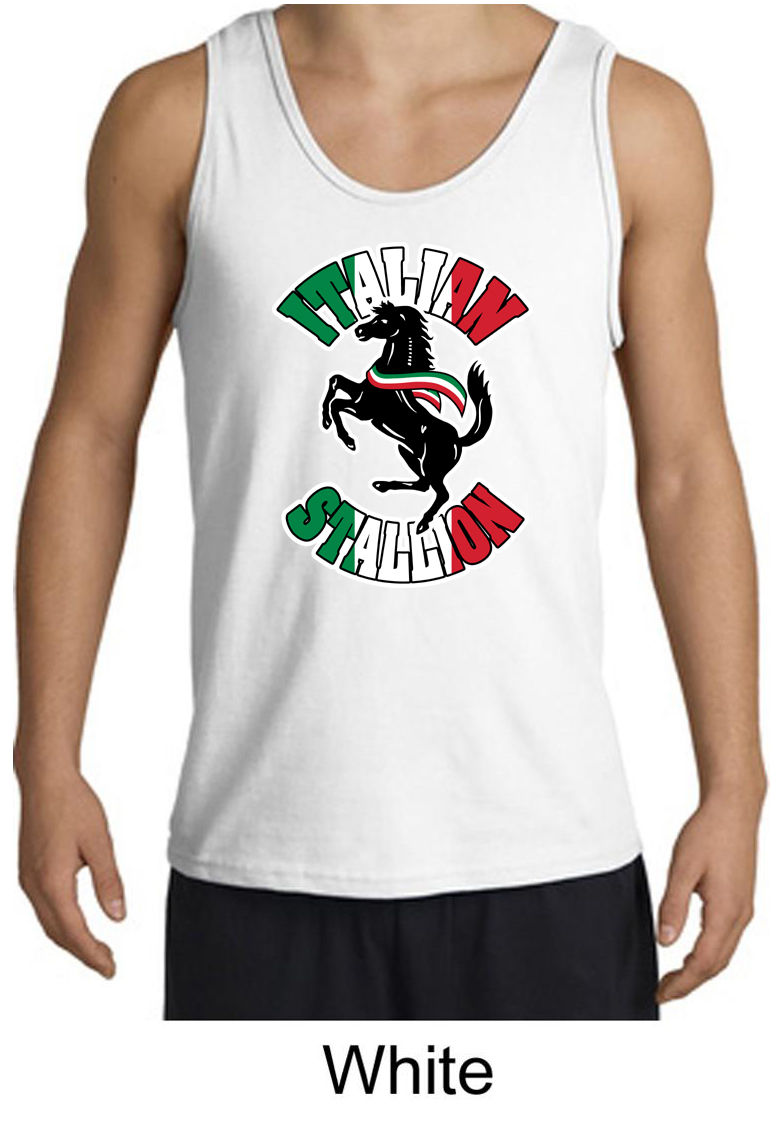 Mens Tanktop Italian Stallion Tank Top Italian Stallion Mens Shirts