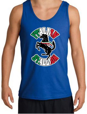 Mens Tanktop Italian Stallion Tank Top