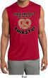 Mens Thirsty Pretzels Sleeveless Moisture Wicking Tee T-Shirt