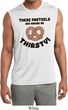 Mens Thirsty Pretzels Sleeveless Moisture Wicking Tee T-Shirt