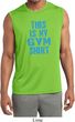 Mens This Is My Gym Shirt Sleeveless Moisture Wicking Shirt