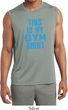 Mens This Is My Gym Shirt Sleeveless Moisture Wicking Shirt