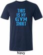 Mens This Is My Gym Shirt Tri Blend Crewneck Shirt