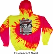 Mens Three Stooges Hoodie Nyukleheads Garage Tie Dye Hoody