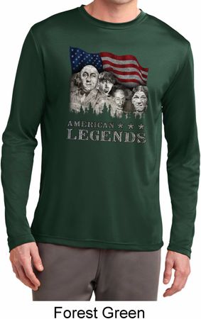 Mens Three Stooges Rushmorons Dry Wicking Long Sleeve Tee T-Shirt