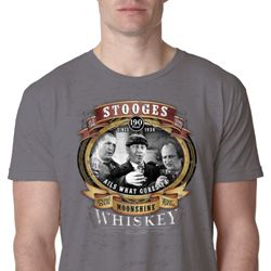 Mens Three Stooges Shirt Moonshine Whiskey Burnout Tee T-Shirt Mens Three Stooges Shirt Moonshine Whiskey Burnout Tee T-Shirt