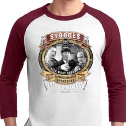 Mens Three Stooges Shirt Moonshine Whiskey Raglan Tee T-Shirt Mens Three Stooges Shirt Moonshine Whiskey Raglan Tee T-Shirt