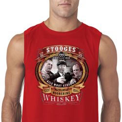 Mens Three Stooges Shirt Moonshine Whiskey Sleeveless Tee T-Shirt Mens Three Stooges Shirt Moonshine Whiskey Sleeveless Tee T-Shirt
