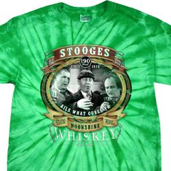 Mens Three Stooges Shirt Moonshine Whiskey Spider Tie Dye Tee T-shirt Mens Three Stooges Shirt Moonshine Whiskey Spider Tie Dye Tee T-shirt