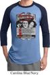 Mens Three Stooges Shirt Nyukleheads Garage Raglan Tee T-Shirt
