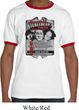 Mens Three Stooges Shirt Nyukleheads Garage Ringer Tee T-Shirt
