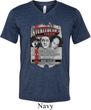 Mens Three Stooges Shirt Nyukleheads Garage Tri Blend V-neck T-Shirt