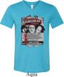 Mens Three Stooges Shirt Nyukleheads Garage Tri Blend V-neck T-Shirt