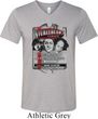 Mens Three Stooges Shirt Nyukleheads Garage Tri Blend V-neck T-Shirt