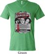 Mens Three Stooges Shirt Nyukleheads Garage Tri Blend V-neck T-Shirt