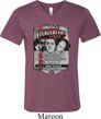 Mens Three Stooges Shirt Nyukleheads Garage Tri Blend V-neck T-Shirt