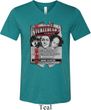 Mens Three Stooges Shirt Nyukleheads Garage Tri Blend V-neck T-Shirt