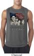 Mens Three Stooges Shirt Rushmorons Sleeveless Tee T-Shirt