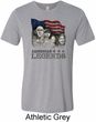 Mens Three Stooges Shirt Rushmorons Tri Blend Crewneck Tee T-Shirt