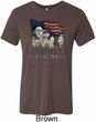 Mens Three Stooges Shirt Rushmorons Tri Blend Crewneck Tee T-Shirt