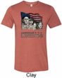 Mens Three Stooges Shirt Rushmorons Tri Blend Crewneck Tee T-Shirt