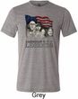 Mens Three Stooges Shirt Rushmorons Tri Blend Crewneck Tee T-Shirt