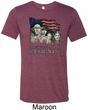 Mens Three Stooges Shirt Rushmorons Tri Blend Crewneck Tee T-Shirt