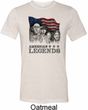 Mens Three Stooges Shirt Rushmorons Tri Blend Crewneck Tee T-Shirt