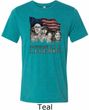 Mens Three Stooges Shirt Rushmorons Tri Blend Crewneck Tee T-Shirt