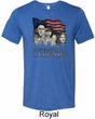 Mens Three Stooges Shirt Rushmorons Tri Blend Crewneck Tee T-Shirt
