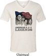 Mens Three Stooges Shirt Rushmorons Tri Blend V-neck Tee T-Shirt