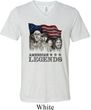 Mens Three Stooges Shirt Rushmorons Tri Blend V-neck Tee T-Shirt