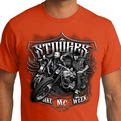 Mens Three Stooges Shirt Stooges Bike Week Organic Tee T-Shirt